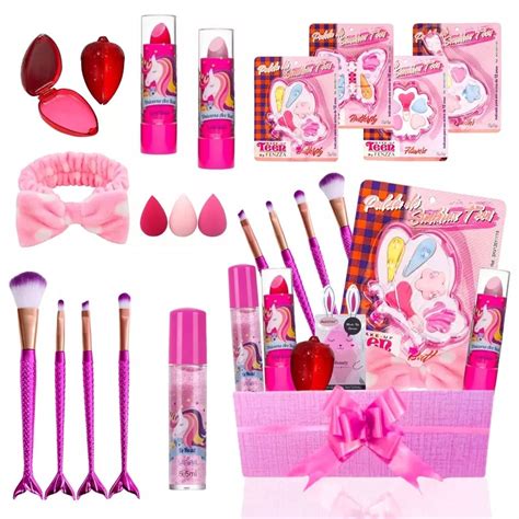 Kit Maquiagem Completo Menina Infantil Blogueirinha Shopee Brasil