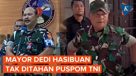 Mayor Dedi Hasibuan Tak Ditahan Puspom Usai Bawa Anggota TNI Geruduk