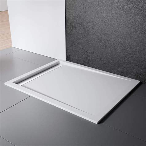 Schulte Extra Flat Shower Tray 90 X 100 Cm Sanitary Acrylic With Drain