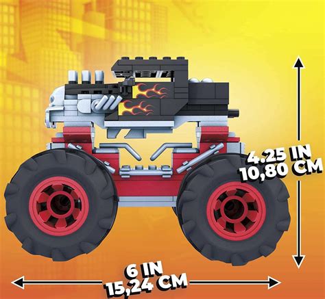 Купить Машина Хот Вилс Бон Шейкер Конструктор Монстр Трак Hot Wheels Mega Construx Bone Shaker