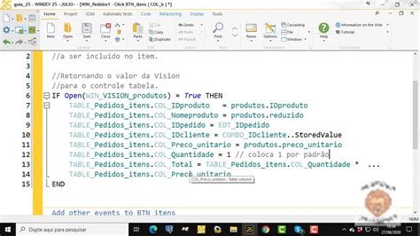 Guia Windev 25 Aula 161 Colunas Calculadas A Partir De Um Container