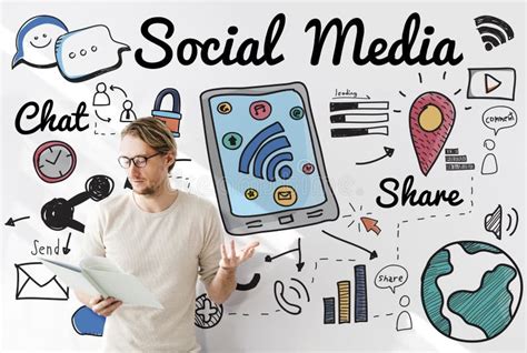 Social Media Chat Share Global Communication Concept Stock Image Image Of Share Networking