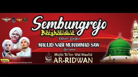 Live Sembungrejo Bersholawat Bersama Majelis Ar Ridwan Tuban YouTube