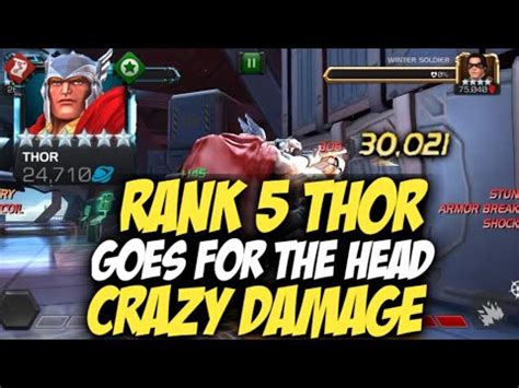 Star Rank Og Thor Goes For The Head Crazy Damage Marvel