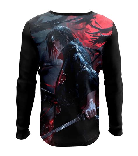 Camiseta Itachi Uchiha Manga Longa Elo Produtos Especiais