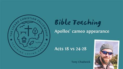 Apollos Cameo Appearance Acts 18 Vs 24 28 Teaching Tlcf Youtube