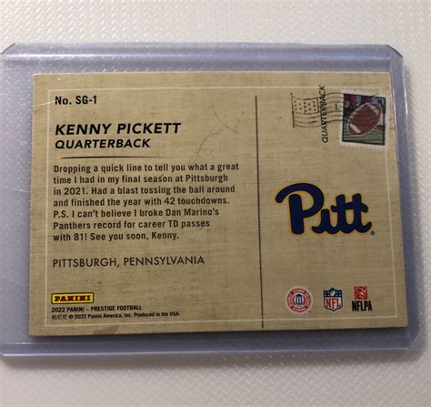 Rare Hottest Kenny Pickett Rookie Card Season Greeting Etsy