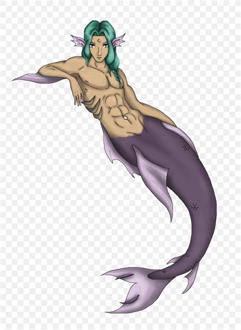 Mermaid Merman Deviantart Png 1024x1402px Watercolor Cartoon