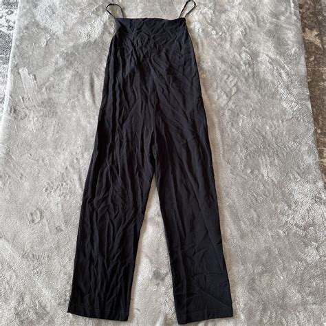 Reformation Plantain Jumpsuit Black Womens Size 2 R… Gem