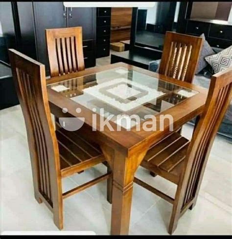 Teak Dinning Table 4 Chairs For Sale Moratuwa Ikman