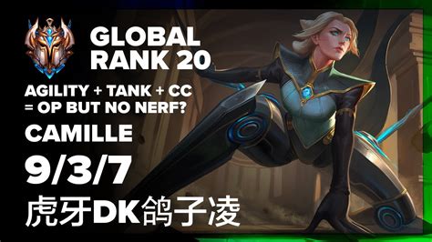 Global Rank 20 Dominates With Camille Wild Rift Highlights Camille Full Gameplay Youtube