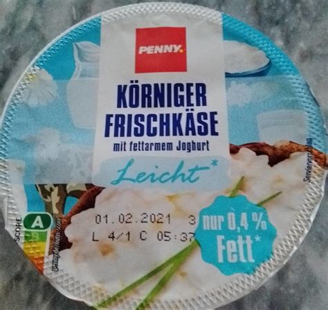 Körniger Frischkäse mit fettarmen Joghurt Penny 200 g