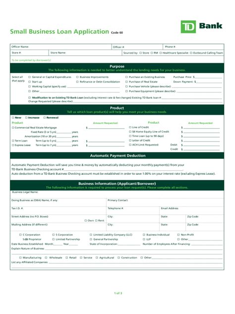 Business Loan Application Form 2 Free Templates In PDF Word Excel