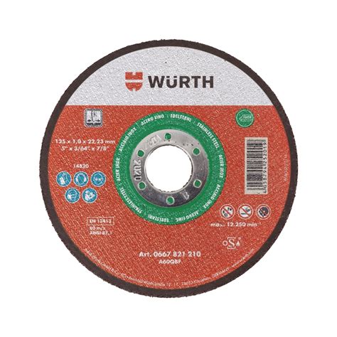 Disque Tron Onner Standard Inox Pour Professionnels Wurth