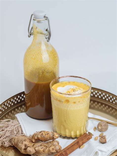 Goldene Milch Diy Sirup Für Den Perfekten Kurkuma Latte Lykke Life