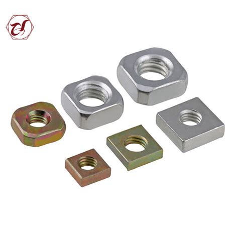 Customized Carbon Steel Truck Nuts Fastener Zp Square Thin Nuts China