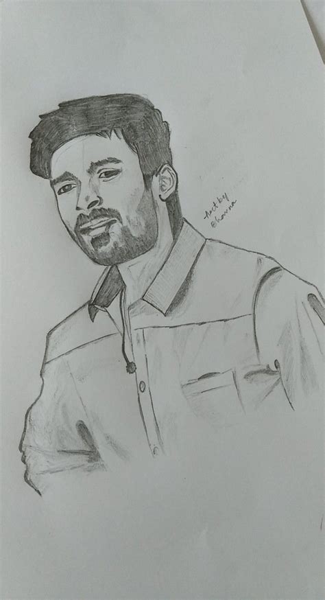 Dhanush pencil sketch | Pencil drawings, Pencil sketch, Male sketch