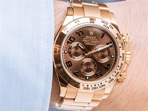 Rolex Daytona Cosmograph Ref K Rose Gold Brown Metalic Dial