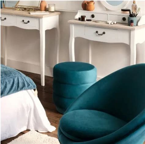 Pouf Bleu Canard Mod Les Tendance Pour Le Salon