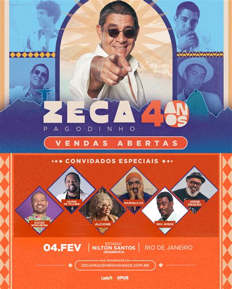 Zeca Pagodinho celebra quatro décadas de carreira turnê especial