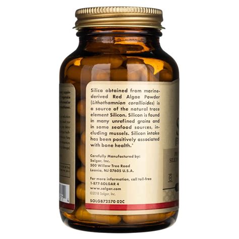 Solgar Oceanic Silica 25 mg 100 Veg Capsules – Medpak