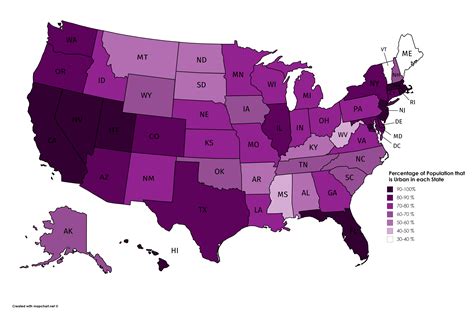 Urbanization Of The Usa X R Mapporn