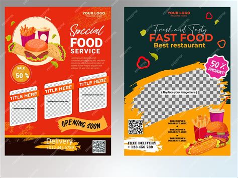 Premium Vector | Fast food burger restaurant menu template design