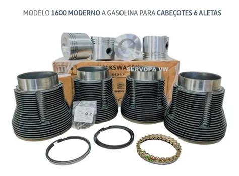 Kit Motor Camisa Pistão Ar 1600 Kombi Fusca Original Vw