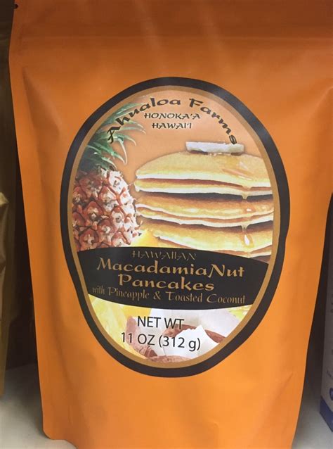 Hawaiian Macadamia Nut Pancake Mix Pineapple Toasted Coconut Oz