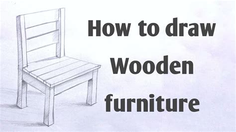 How To Draw Wooden Chairs YouTube