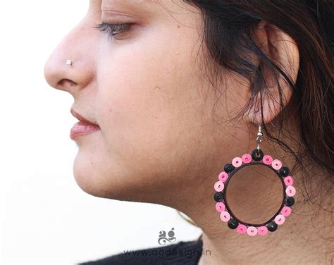 Hoops Earrings | Paper Quilling – AG Design