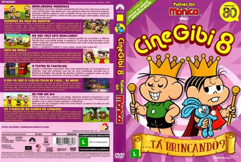 Tudo Capas 04 Turma da Mônica Em Cine Gibi 8 Capa Desenho DVD