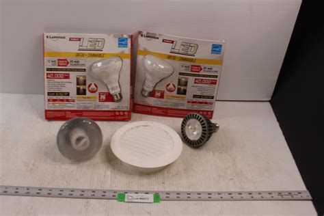 4 Flood Light Bulges 3 Led And 6 Vent Cover Bodnarus Auctioneering