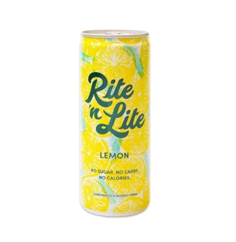 Rite N Lite Lemon Carbonated Flavored Drink 250ml Lazada Ph