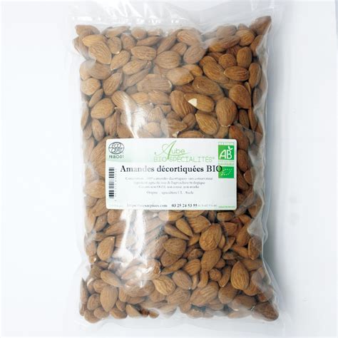 Amandes décortiquées BIO Achat utilisation et recettes