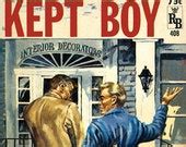 Kept Boy 10 X 16 Giclée Canvas Print of a Vintage Gay Pulp Etsy