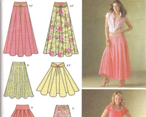 Godet Skirt Pattern Simplicity 4188 Sizs 8 16 Uncut Skirt Skirt Pattern Godet Skirt