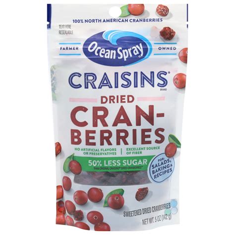 Save On Ocean Spray Craisins Dried Cranberries 50 Less Sugar Order