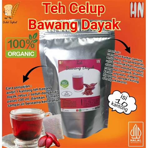 Jual Teh Celup Bawang Dayak ORGANIK Isi 10 Kantong Shopee Indonesia