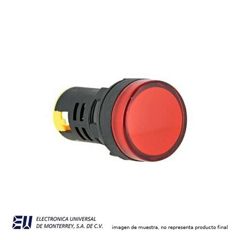 LED INDICADOR ROJO 220V AC DC AD22 22DS RED 220V Electrónica