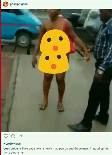 Pretty Lady Goes Mad In The Middle Of The Road Strips Herself Unclad