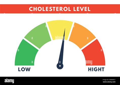 Cholesterol Meter Level Scale Of Hyperlipidemia Check Of Blood