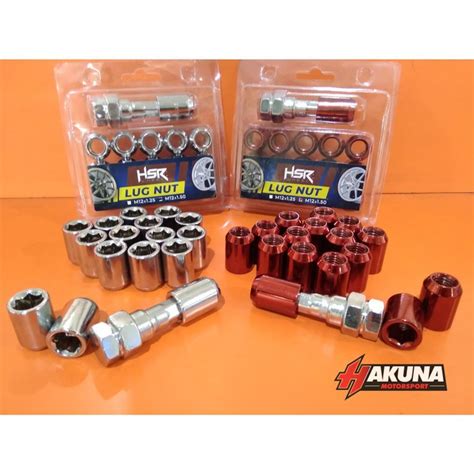 Jual Baut Mur Roda Seneka Lugnut Hsr Wheel Racing Red Ukuran 12X1 25 1