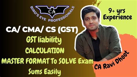 Gst Calculation Gst Liability Calculation Solve Gst Sums In Exams