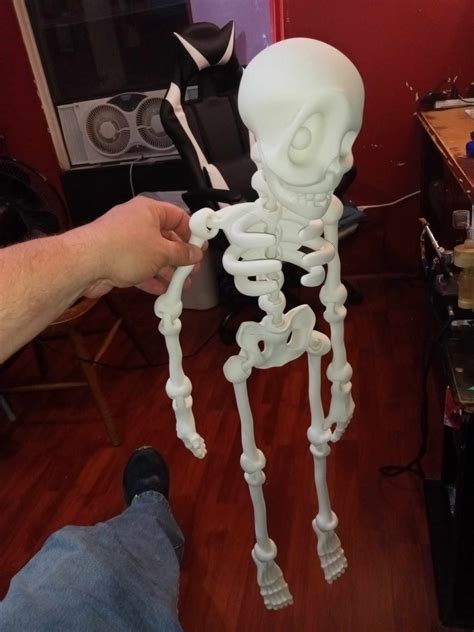 D Printable Flexi Factory Flexis For A Cause Xxl Skeleton Made With