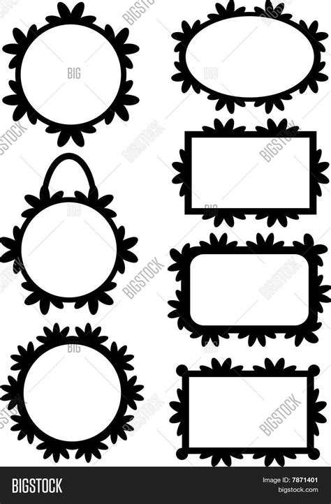 Black Frame Label Vector And Photo Free Trial Bigstock