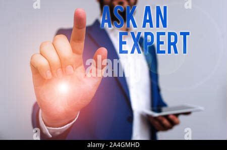 Conceptual Hand Writing Showing Ask An Expert Concept Meaning Consult