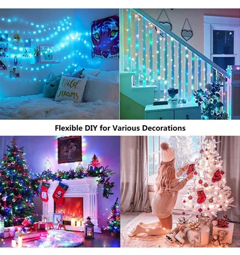 New USB Christmas Fairy String Lights 33ft 100 LED Color Changing