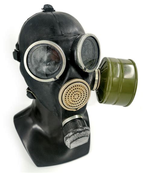 Soviet Russian Gas Mask GP 7 Black Rubber Without Filter Etsy Australia