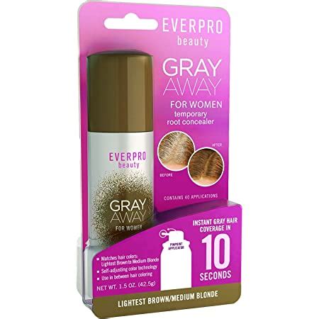 Amazon Everpro Gray Away Temporary Root Concealer Lightest Brown